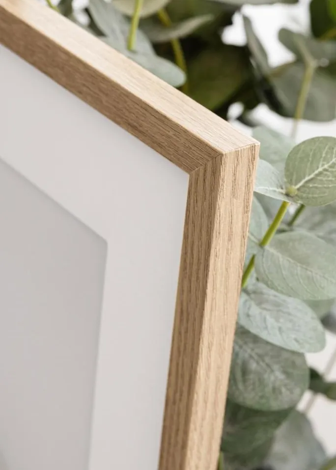 Ramme Trendy Eg 40x50 cm - Passepartout Hvid 30x40 cm