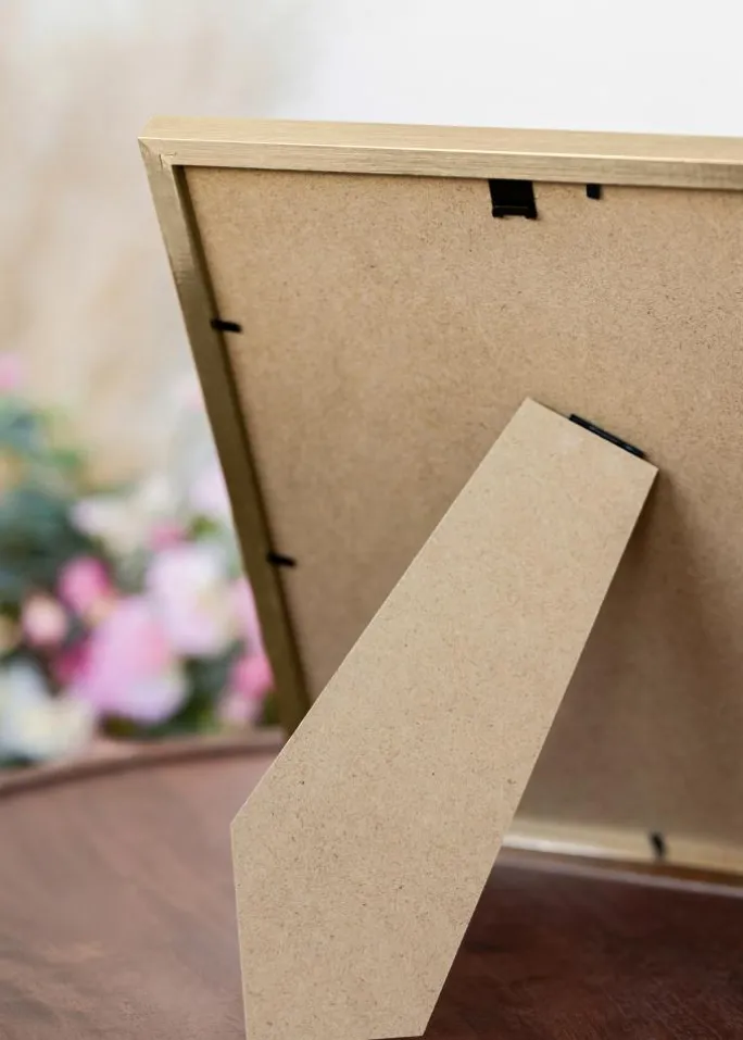 Ramme Trendy Guld 13x18 cm - Passepartout Hvid 10x12 cm