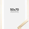 Ramme Trendy Guld 50x70 cm - Passepartout Hvid 16x24 inches