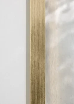 Ramme Trendy Guld 15x20 cm - Passepartout Hvid 10x15 cm