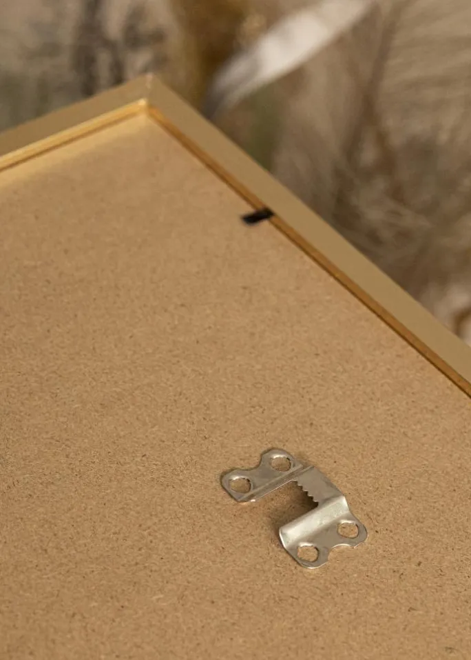 Ramme Trendy Guld 24x30 cm - Passepartout Sort 18x24 cm