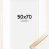 Ramme Trendy Guld 50x70 cm - Passepartout Hvid 33x56 cm