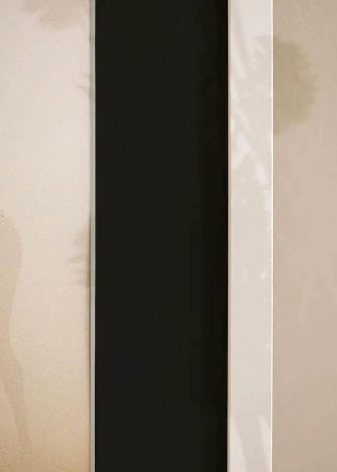 Ramme Trendy Hvid 35x50 cm - Passepartout Sort 9x12 inches