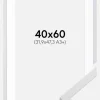 Ramme Trendy Hvid 40x60 cm - Passepartout Hvid 32,9x48,3 cm (A3+)