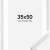 Ramme Trendy Hvid 35x50 cm - Passepartout Hvid 11x17 inches