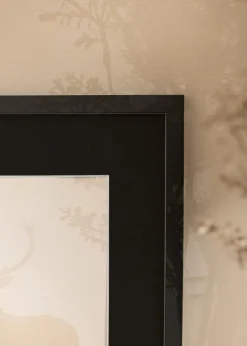 Ramme Trendy Sort 35x50 cm - Passepartout Sort 24x30 cm