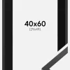 Ramme Trendy Sort 40x60 cm - Passepartout Sort 30x50 cm