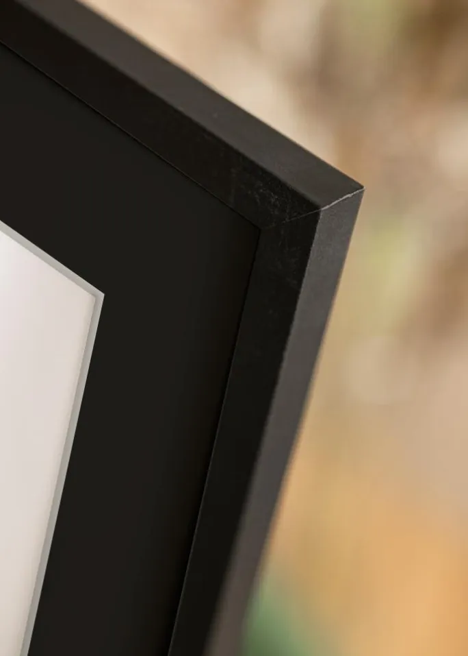 Ramme Trendy Sort 50x60 cm - Passepartout Sort 15x20 inches