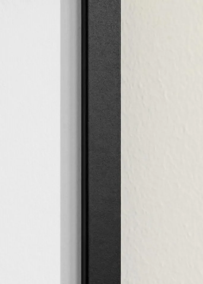 Ramme Trendy Sort 50x50 cm - Passepartout Hvid 40x40 cm