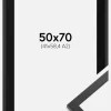 Ramme Trendy Sort 50x70 cm - Passepartout Sort 42x59,4 cm (A2)