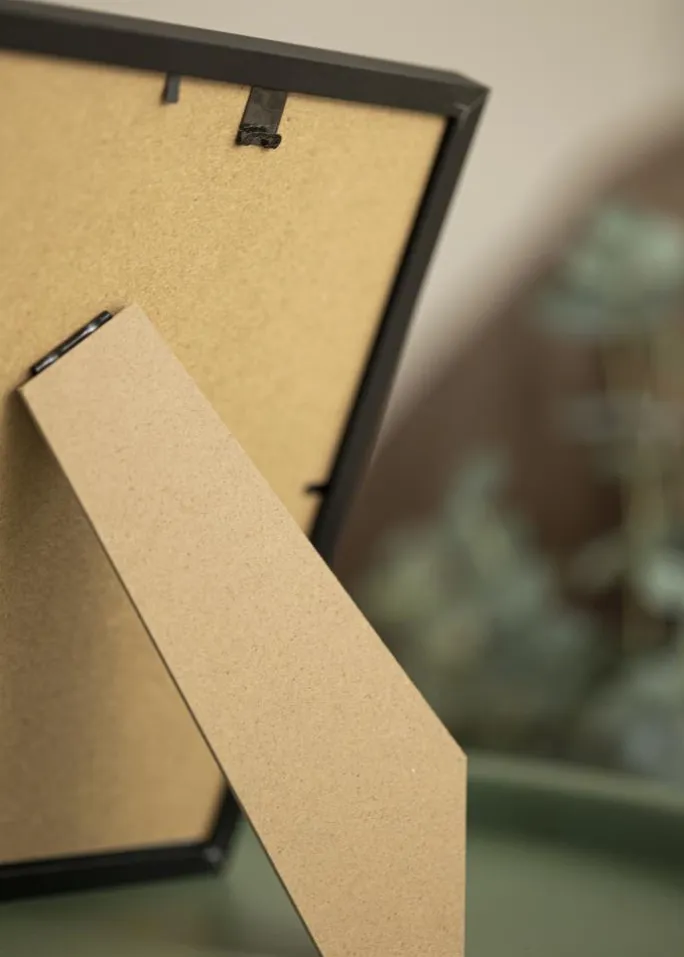 Ramme Trendy Sort 13x18 cm - Passepartout Sort 3,5x5 inches