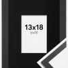 Ramme Trendy Sort 13x18 cm - Passepartout Sort 7x10 cm