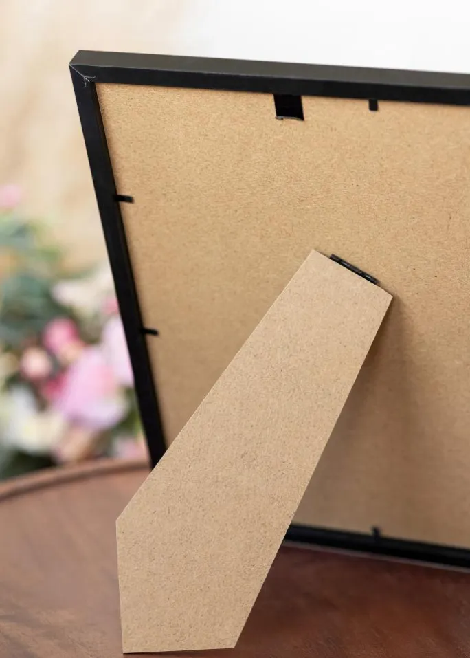 Ramme Trendy Sort 20x30 cm - Passepartout Hvid 15x22 cm