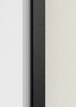 Ramme Trendy Sort 40x40 cm - Passepartout Hvid 10x10 inches