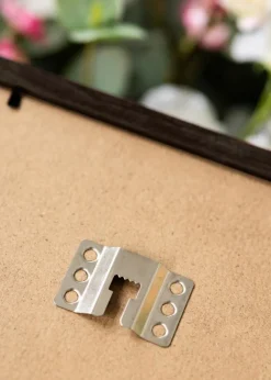 Ramme Trendy Valnød 24x30 cm - Passepartout Hvid 7x9 inches