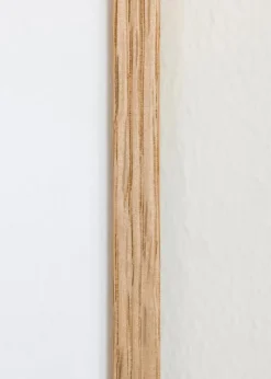 Ramme Tynd Eg 35x50 cm - Passepartout Hvid 9x12 inches