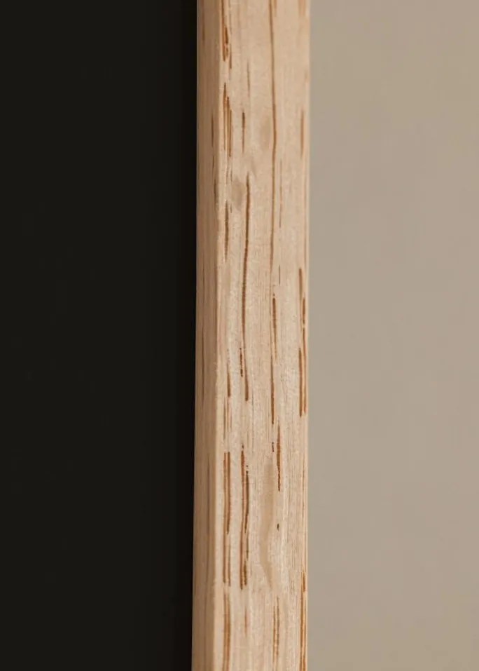 Ramme Tynd Eg 35x50 cm - Passepartout Sort 10x15 inches