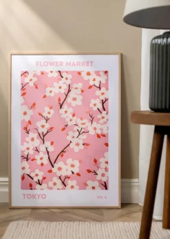 Ramme Tynd Eg 40x50 cm - Passepartout Hvid 30x40 cm