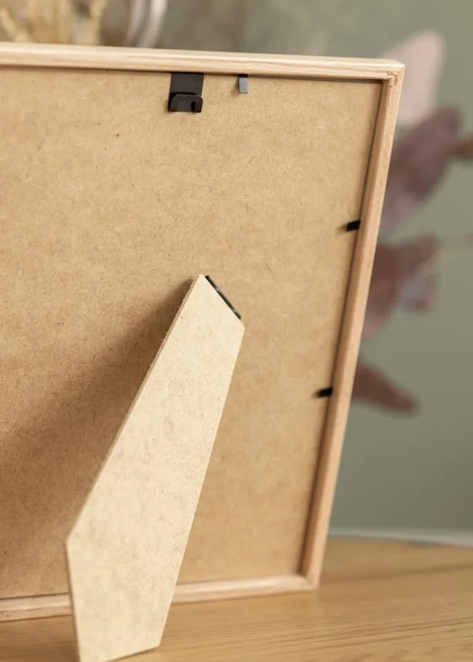 Ramme Tynd Eg 20x30 cm - Passepartout Sort 15x22 cm