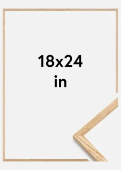 Ramme Tyndt Egetræ Akrylglas 18x24 inches (45,72x60,96 cm)