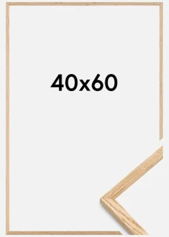 Ramme Tyndt Egetræ Akrylglas 40x60 cm