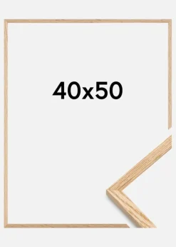 Ramme Tyndt Egetræ Akrylglas 40x50 cm