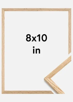 Ramme Tyndt Egetræ Akrylglas 8x10 inches (20,32x25,4 cm)