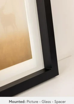 Ramme Tyr Sort - Valgfri Størrelse (Akrylglas)