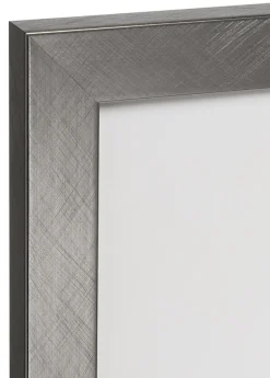 Ramme Uppsala Sølv 50x70 cm - Passepartout Hvid 40x60 cm