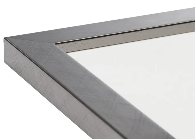 Ramme Uppsala Sølv 30x40 cm - Passepartout Hvid 20x30 cm