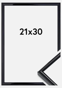 Ramme Victoria Akrylglas Sort 21x30 cm
