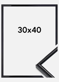 Ramme Victoria Akrylglas Sort 30x40 cm