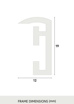 Ramme Victoria Hvid 70x100 cm - Passepartout Hvid 60x90 cm