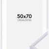 Ramme Victoria Hvid 50x70 cm - Passepartout Hvid 16x24 inches