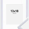 Ramme Victoria Hvid 13x18 cm - Passepartout Hvid 10x12 cm