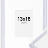 Ramme Victoria Hvid 13x18 cm - Passepartout Hvid 7x10 cm