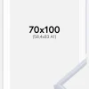 Ramme Victoria Hvid 70x100 cm - Passepartout Hvid 59,4x84 cm (A1)