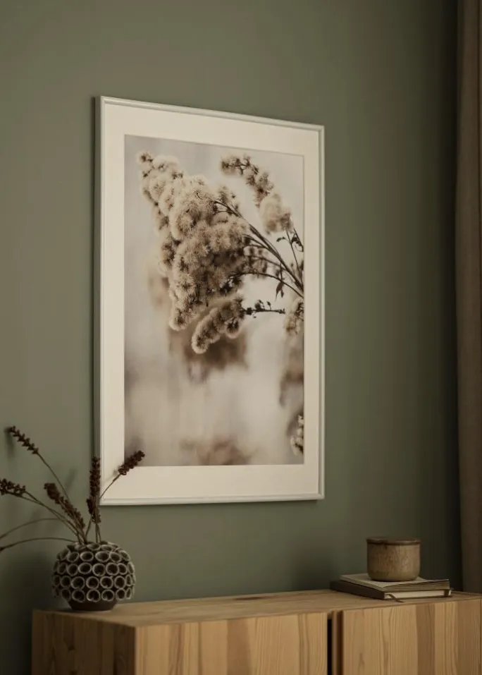 Ramme Victoria Hvid 50x70 cm - Passepartout Hvid 40x60 cm