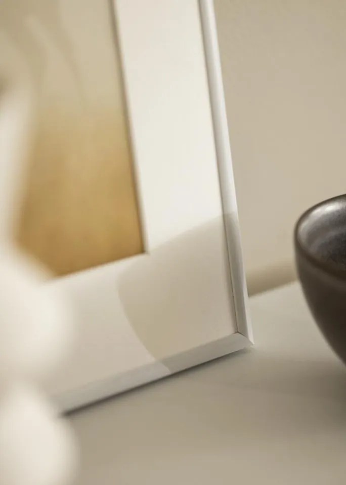 Ramme Victoria Hvid 70x100 cm - Passepartout Hvid 62x85 cm