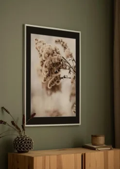 Ramme Victoria Hvid 50x70 cm - Passepartout Sort 16x24 inches