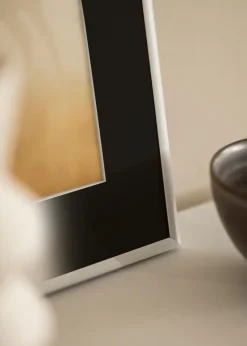 Ramme Victoria Hvid 13x18 cm - Passepartout Sort 9x13 cm