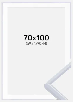 Ramme Victoria Hvid 70x100 cm - Passepartout Hvid 24x36 inches