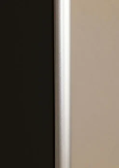 Ramme Victoria Sølv 70x100 cm - Passepartout Sort 59,4x84 cm (A1)