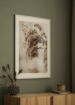 Ramme Victoria Sølv 50x70 cm - Passepartout Hvid 42x59,4 cm (A2)