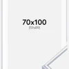 Ramme Victoria Sølv 70x100 cm - Passepartout Hvid 60x90 cm