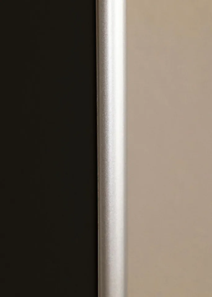 Ramme Victoria Sølv 70x100 cm - Passepartout Sort 62x93 cm