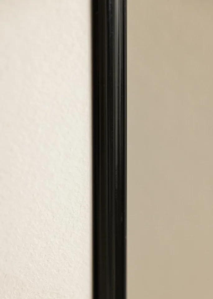 Ramme Victoria Sort 50x70 cm - Passepartout Hvid 16x24 inches