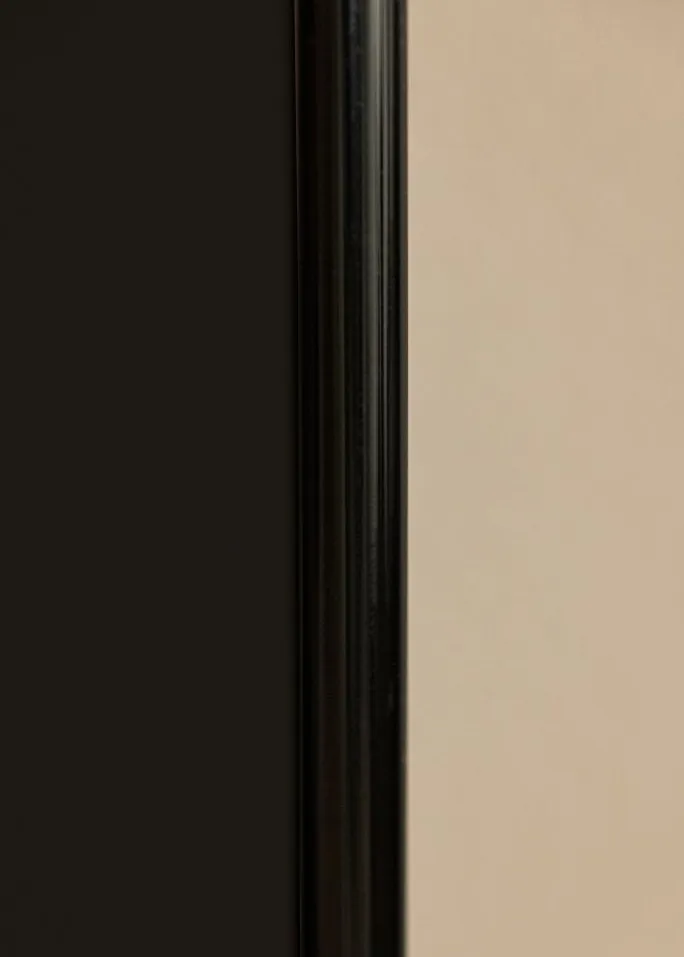 Ramme Victoria Sort 70x100 cm - Passepartout Sort 59,4x84 cm (A1)