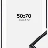 Ramme Victoria Sort 50x70 cm - Passepartout Hvid 42x59,4 cm (A2)
