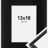 Ramme Victoria Sort 13x18 cm - Passepartout Sort 9x13 cm